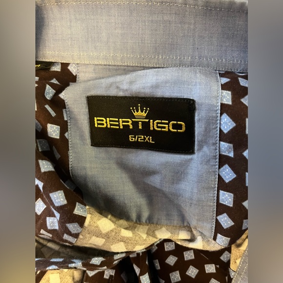 Bertigo Men’s Shirt in 2 XL w/ Lots of Color and Style!! - Picture 3 of 9